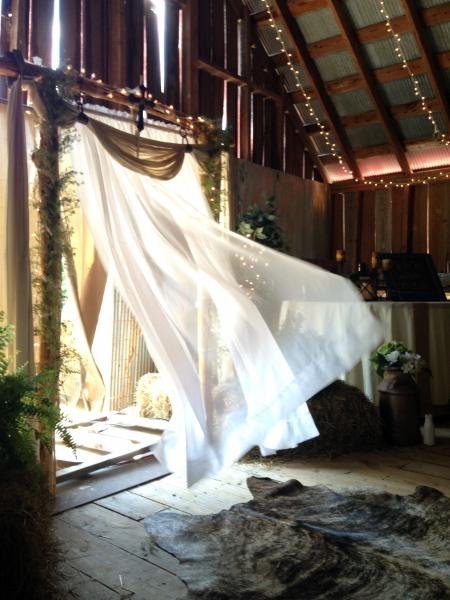 Feel the Summer breezes at the Wedding Arch.  Relaxing!